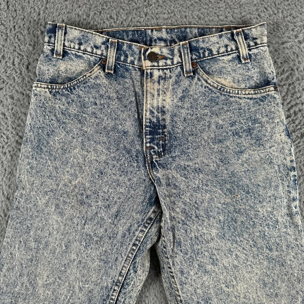 Vtg 1981 Levi's 575 Jeans Tapered Orange Tab Acid Wash USA 32x34(31x31 Fits)‎